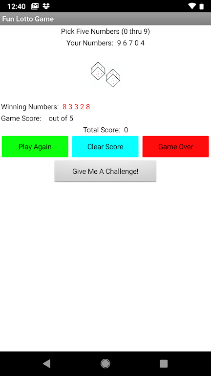 Fun Lotto Game Screenshot 1