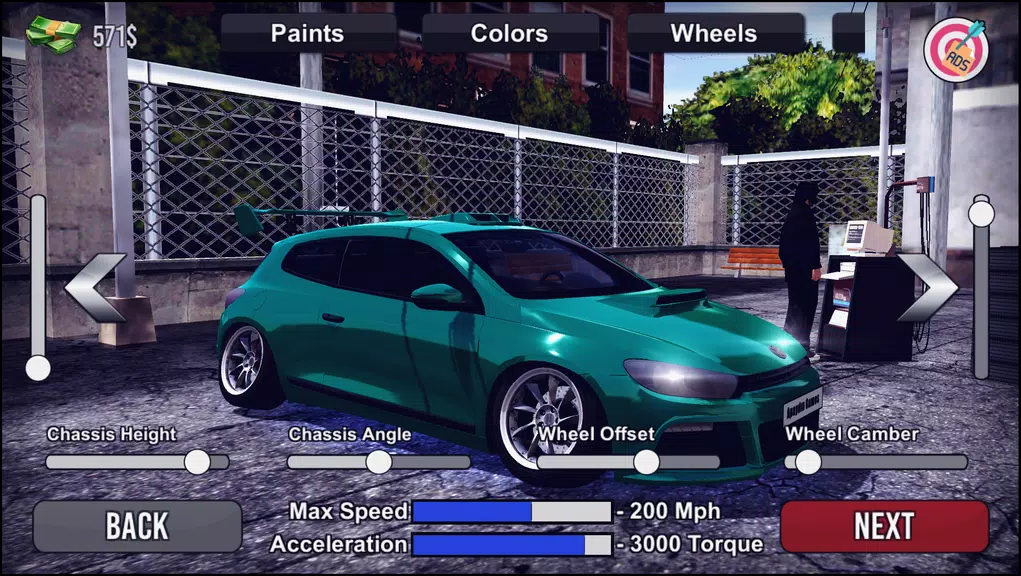 Megane Drift Simulator Captura de pantalla 1