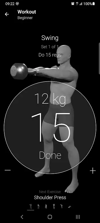 Kettlebell Home Workout スクリーンショット 3