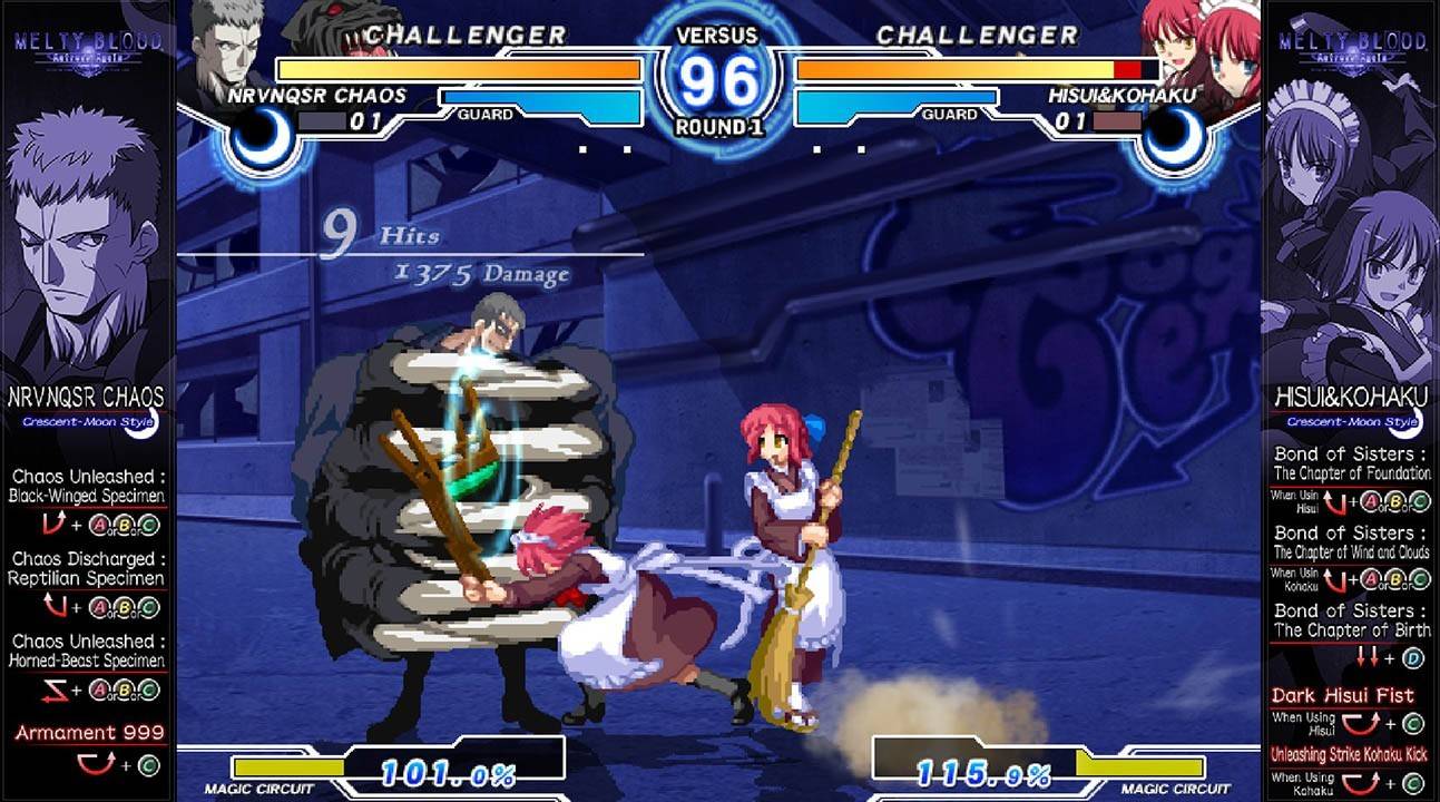 Melty Blood Atriz novamente Código atual