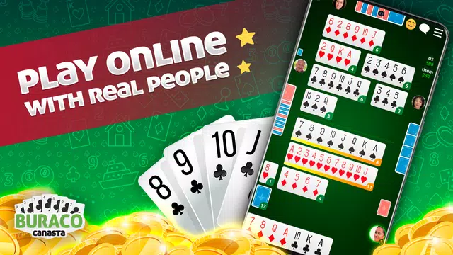 Canasta Online - Card Game Ảnh chụp màn hình 0