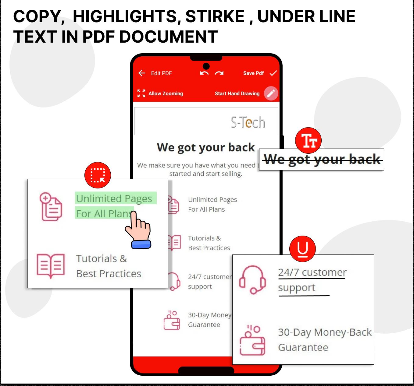 Pdf Editor - Draw on Pdf Zrzut ekranu 3