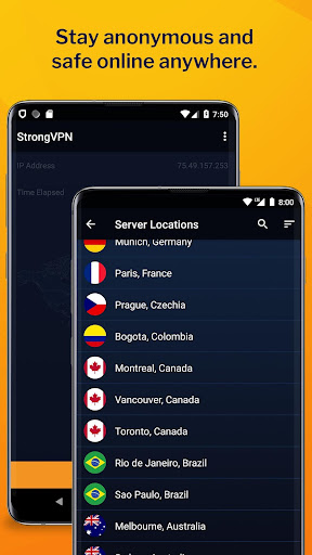 StrongVPN - Fast, Private VPN Screenshot 1