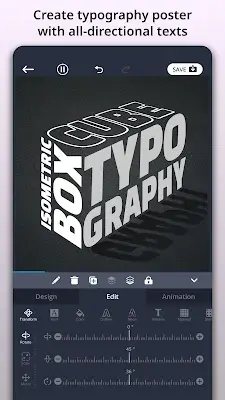 TENADA: 3D Animated Text Art ภาพหน้าจอ 0