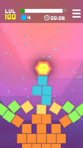 Hexagon Tower Balance Blocks 스크린샷 1