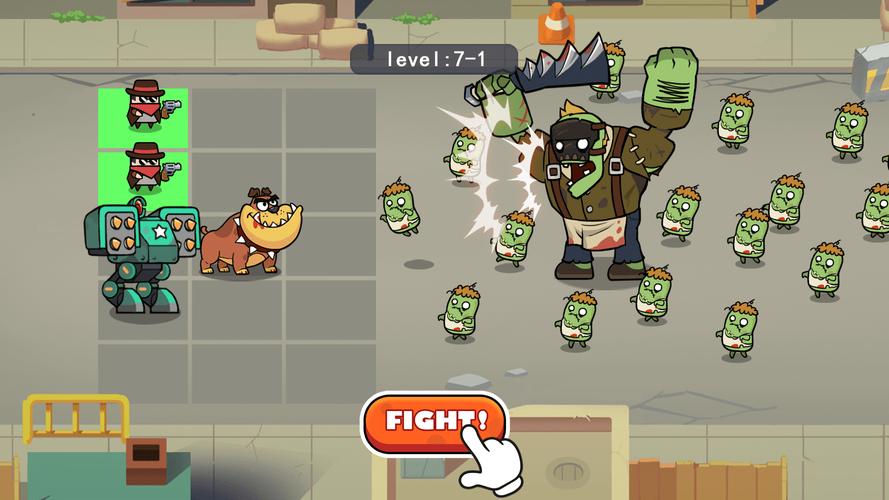 Schermata Merge Mech vs. Zombie Brawl 0
