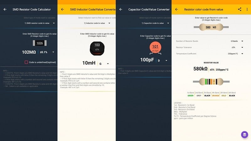 ElectroCalc Zrzut ekranu 1