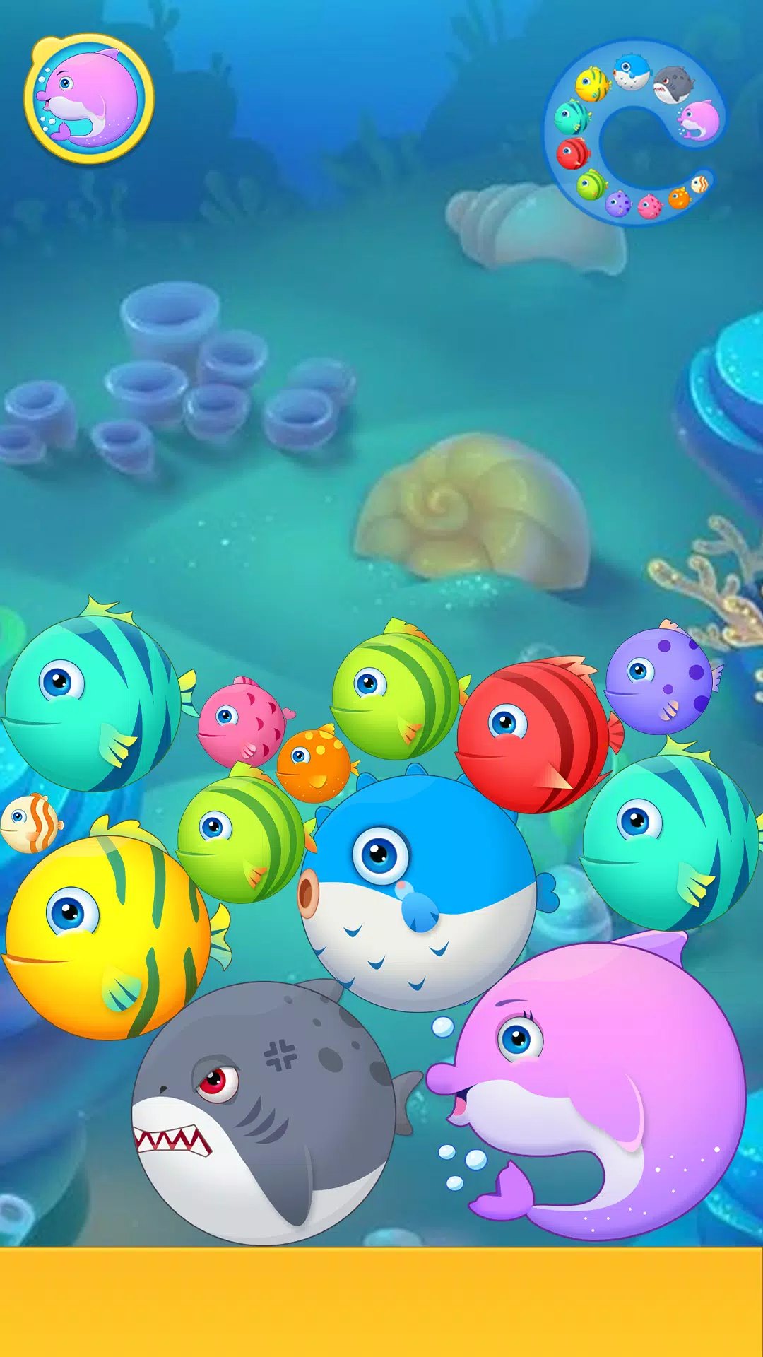 Sea Animals - Merge Game スクリーンショット 0