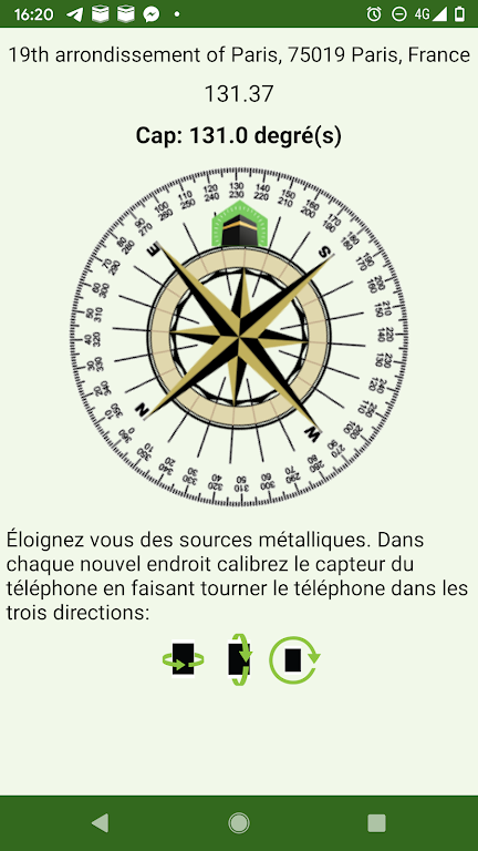 Tempo de oração Qibla Islam.ms Captura de tela 2