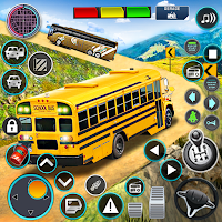 Offroad School Bus Driver Game Ekran Görüntüsü 1