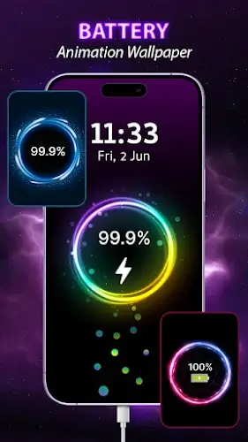 Battery Charger Animation Art Schermafbeelding 0