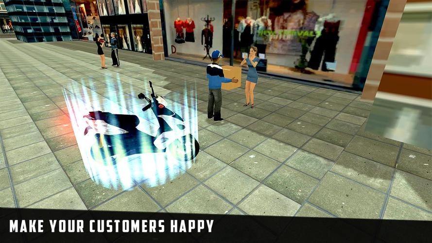 City Courier Delivery Rider Captura de tela 3