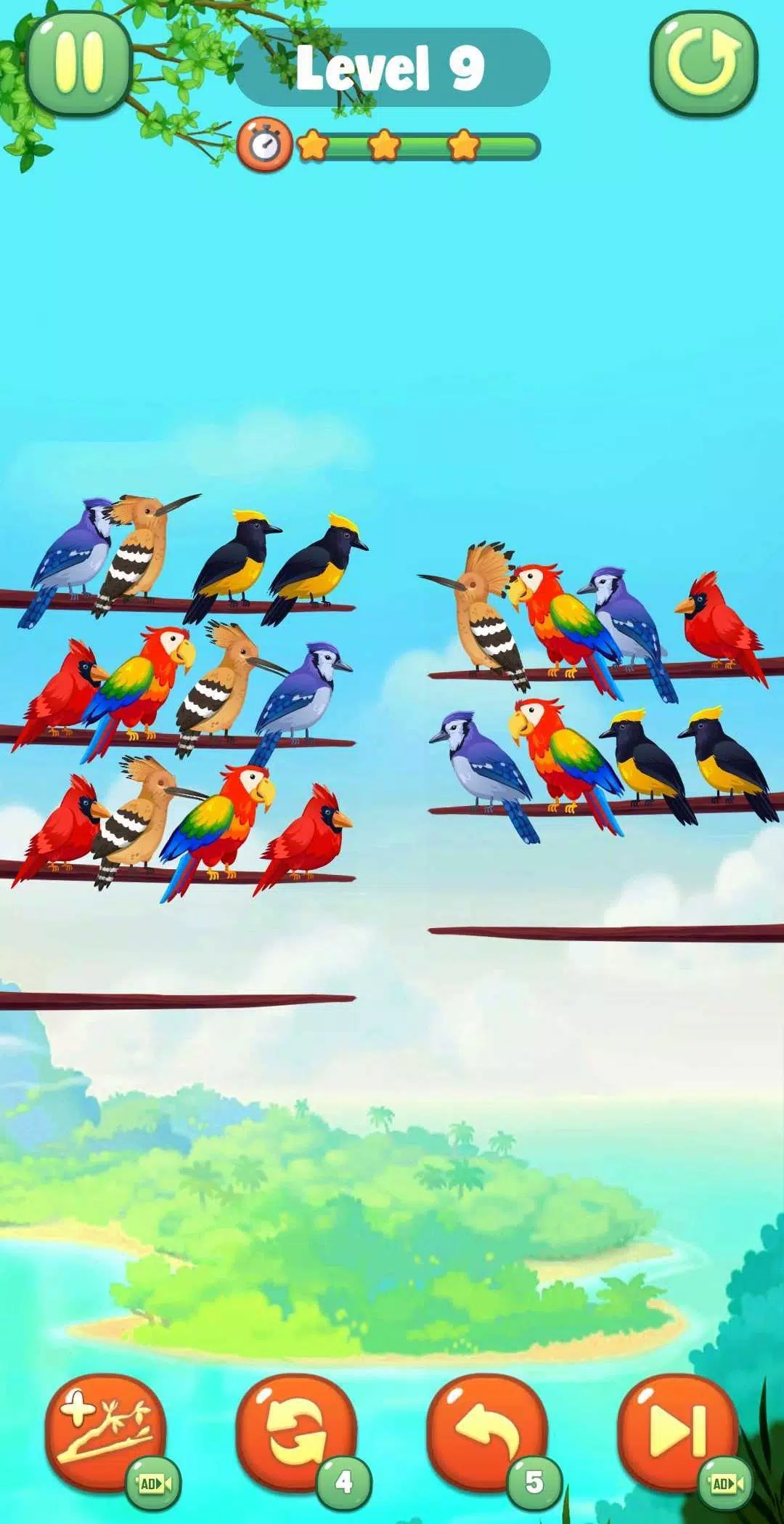 Bird Sort Ekran Görüntüsü 1