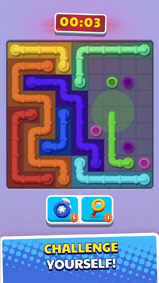 Connect Pipe! Color Line Game ภาพหน้าจอ 3