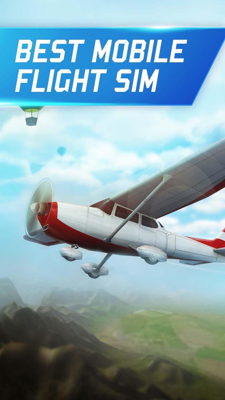 Flight Pilot:Simulator 3D Mod ဖန်သားပြင်ဓာတ်ပုံ 1