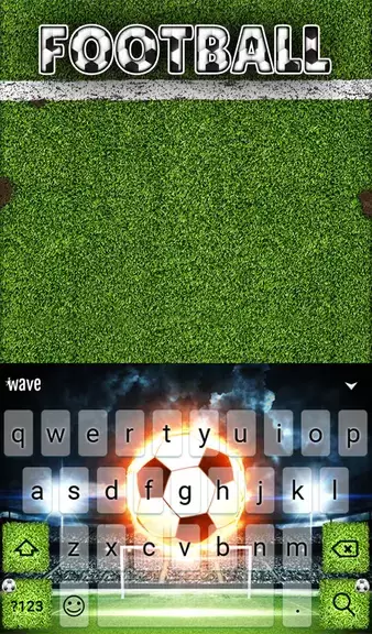 Football Keyboard & Wallpaper Screenshot 1