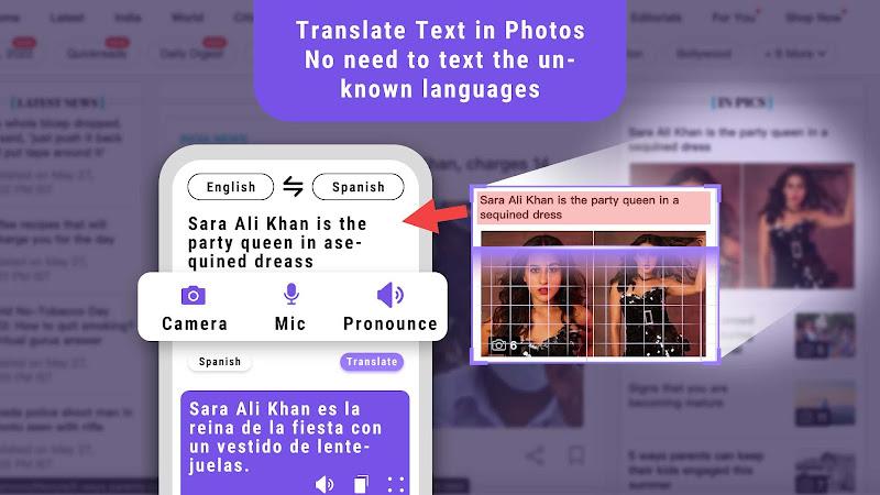 Translate Less with Text Voice ภาพหน้าจอ 2