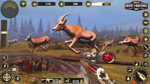 Jungle Deer Hunting Games 3D ภาพหน้าจอ 3