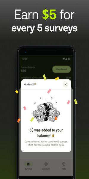Five Surveys - Earn Money Fast Capture d'écran 0