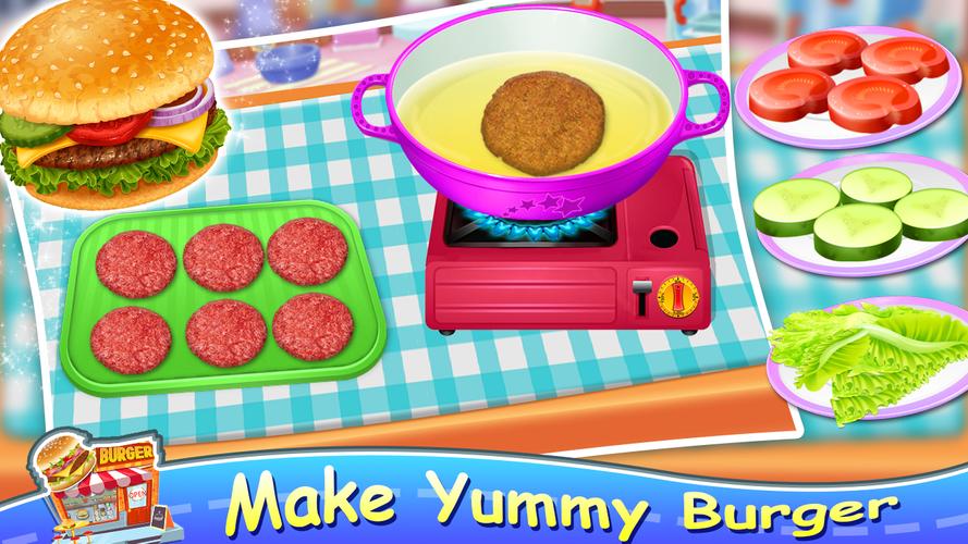 Pizza Burger - Cooking Games 스크린샷 1