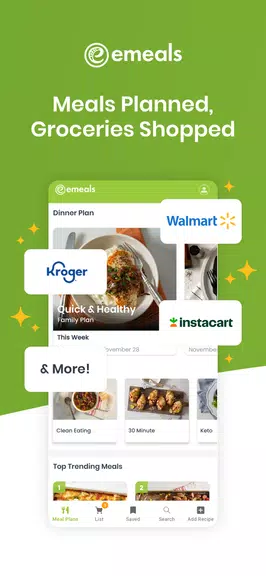 eMeals - Meal Planning Recipes スクリーンショット 0