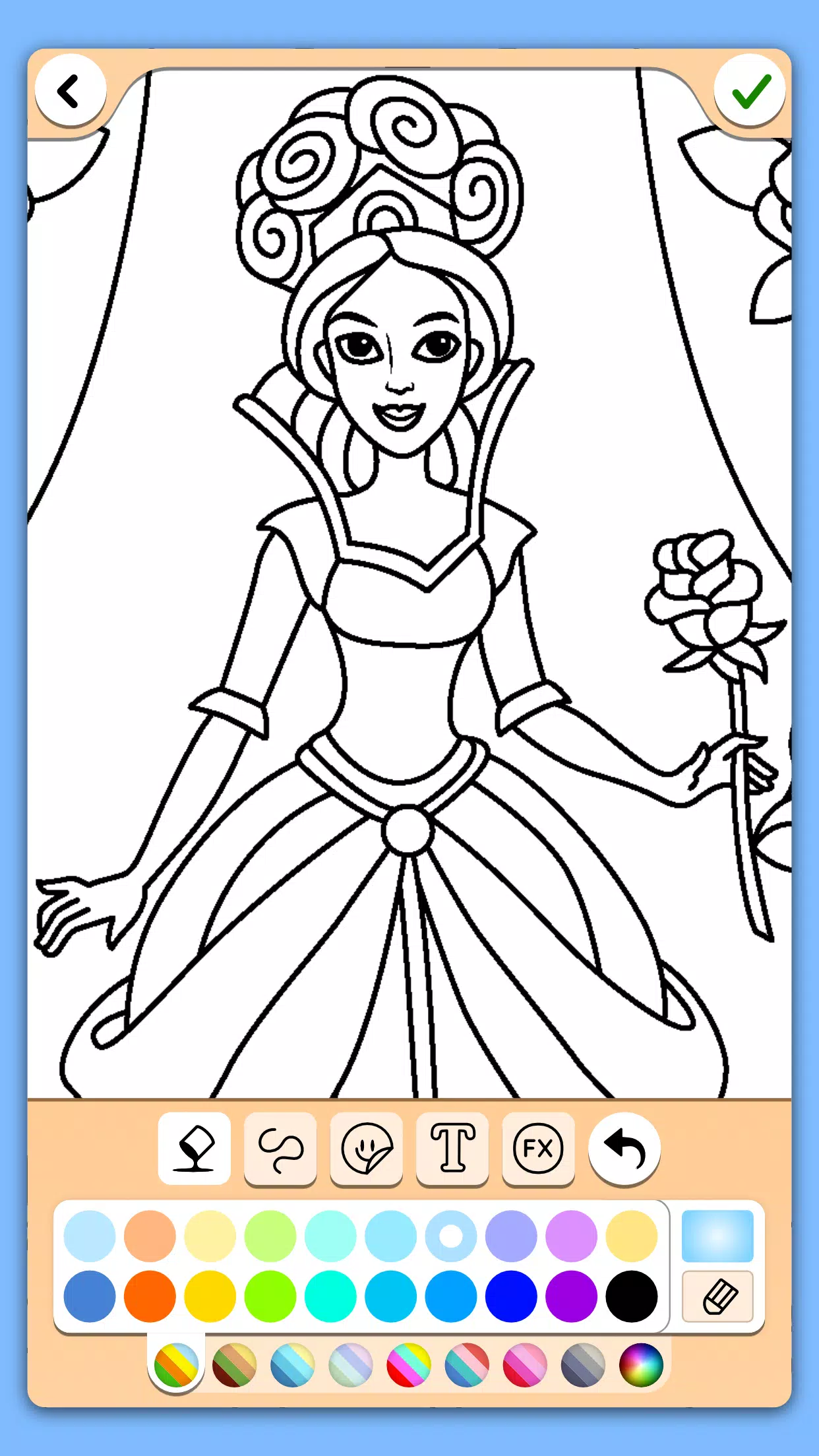 Coloring for girls and women Ảnh chụp màn hình 3