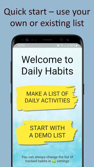 Daily activities tracker ဖန်သားပြင်ဓာတ်ပုံ 1