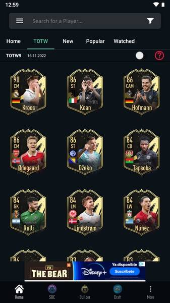 FUTBIN 24 Database & Draft स्क्रीनशॉट 2