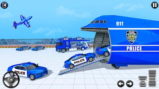 Police Multi Level Formula Car Parking Games Schermafbeelding 1