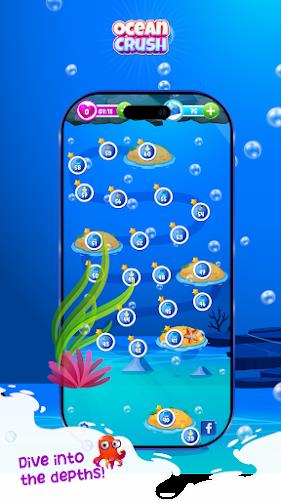 Ocean Crush Game - Match 3 Captura de pantalla 2