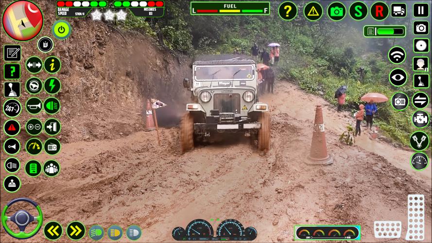 Offroad Jeep Driving Sim 3D Capture d'écran 2