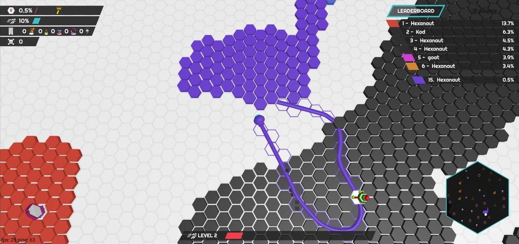 hexanaut.io スクリーンショット 1