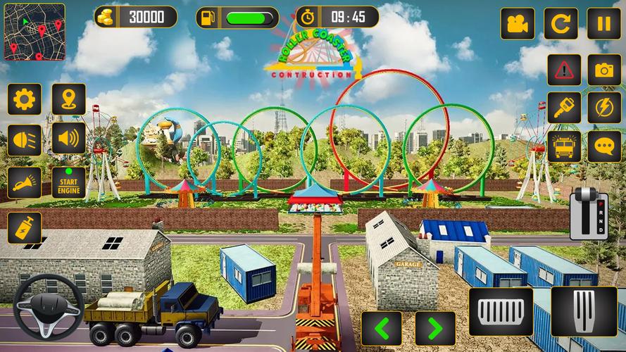 Roller Coaster Builder Game ဖန်သားပြင်ဓာတ်ပုံ 1