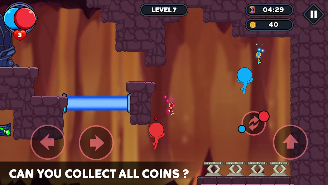 Stick World: Red Blue Journey Mod Schermafbeelding 0