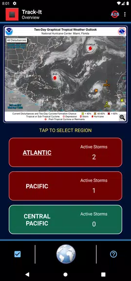 Track-It Hurricane Tracker Capture d'écran 0