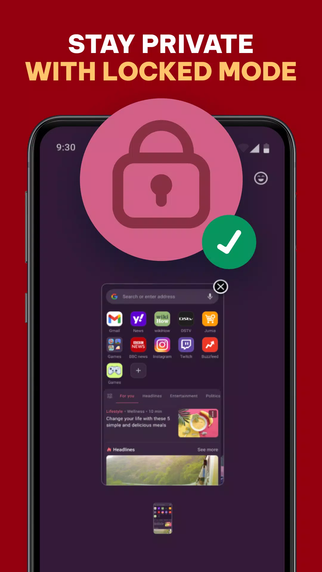 Opera Mini স্ক্রিনশট 3