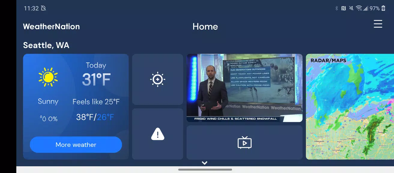 WeatherNation ภาพหน้าจอ 0