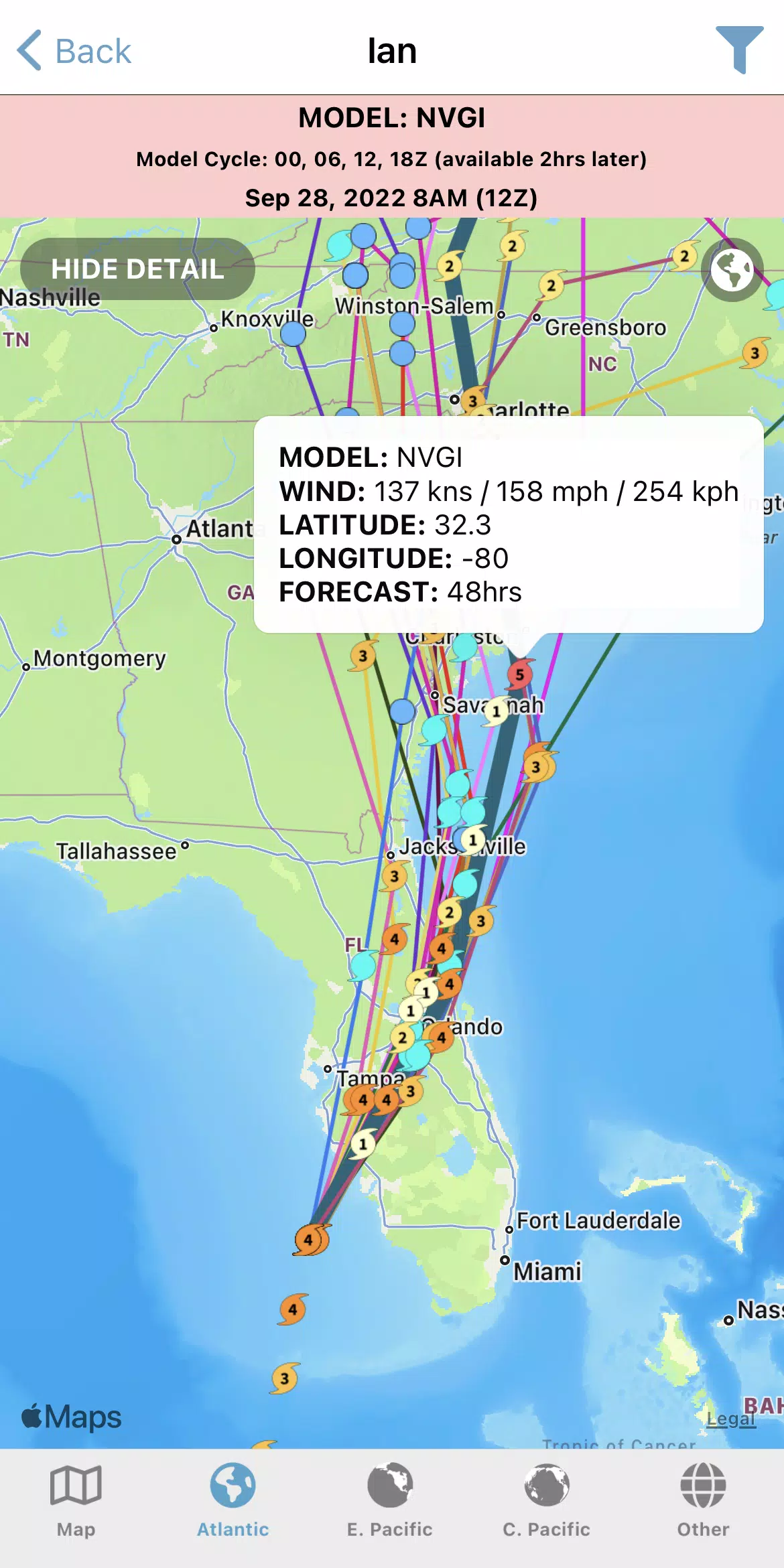 Tropical Hurricane Tracker Schermafbeelding 3