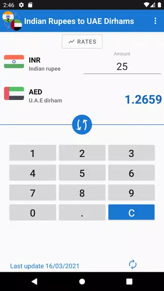 Indian Rupee to UAE Dirham ภาพหน้าจอ 2