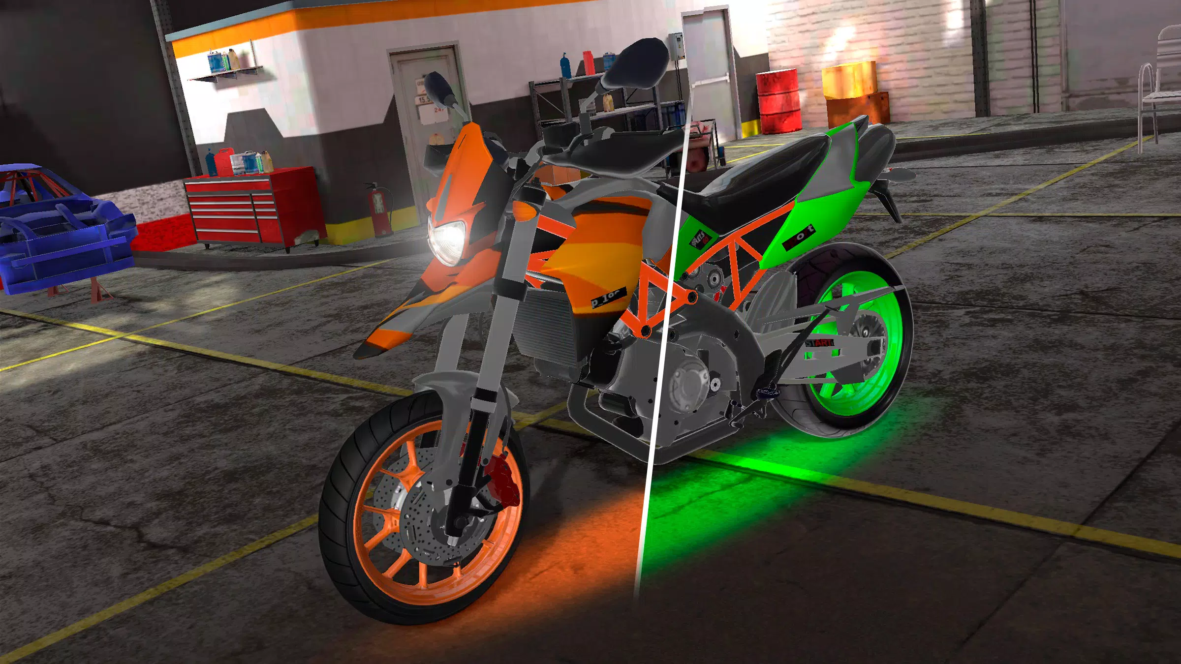 Motorcycle Real Simulator Скриншот 1