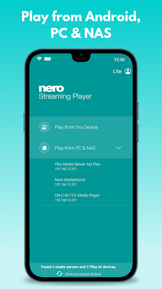 Nero Streaming Player Screenshot 1