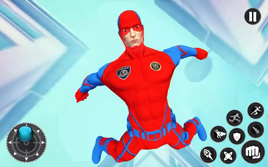 Captain Super Hero Man Game 3D Tangkapan skrin 0