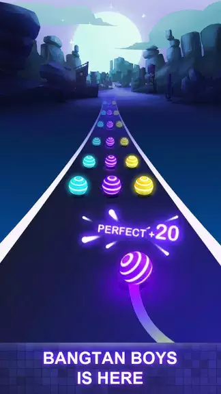 BTS Road Tiles: KPOP Colour Ball Dancing Road Run! 스크린샷 2