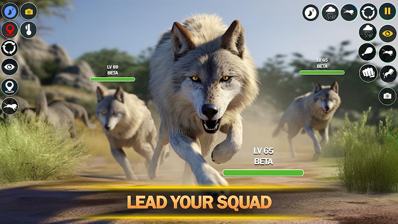 Wolf Simulator: Wild Wolf Game Captura de pantalla 0