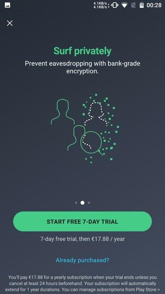 AVG Secure VPN ภาพหน้าจอ 3