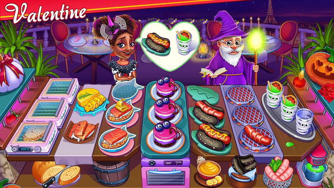 Halloween Street Food Shop Restaurant Game Скриншот 0