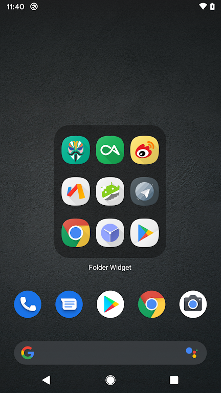 Folder Widget Mod Tangkapan skrin 0