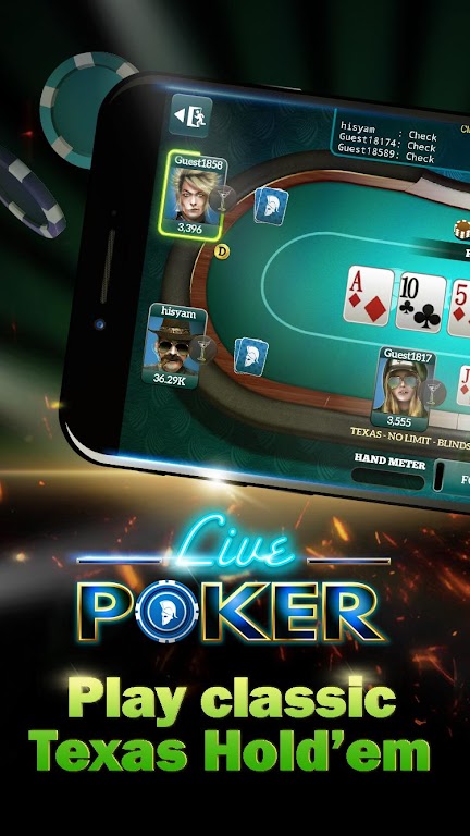 Schermata Live Poker Tables–Texas holdem and Omaha 0