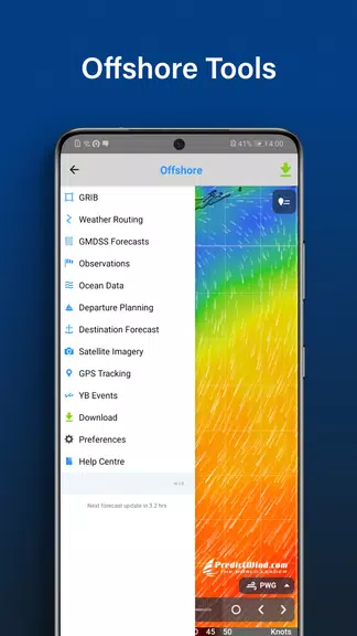 PredictWind Offshore Weather Tangkapan skrin 2