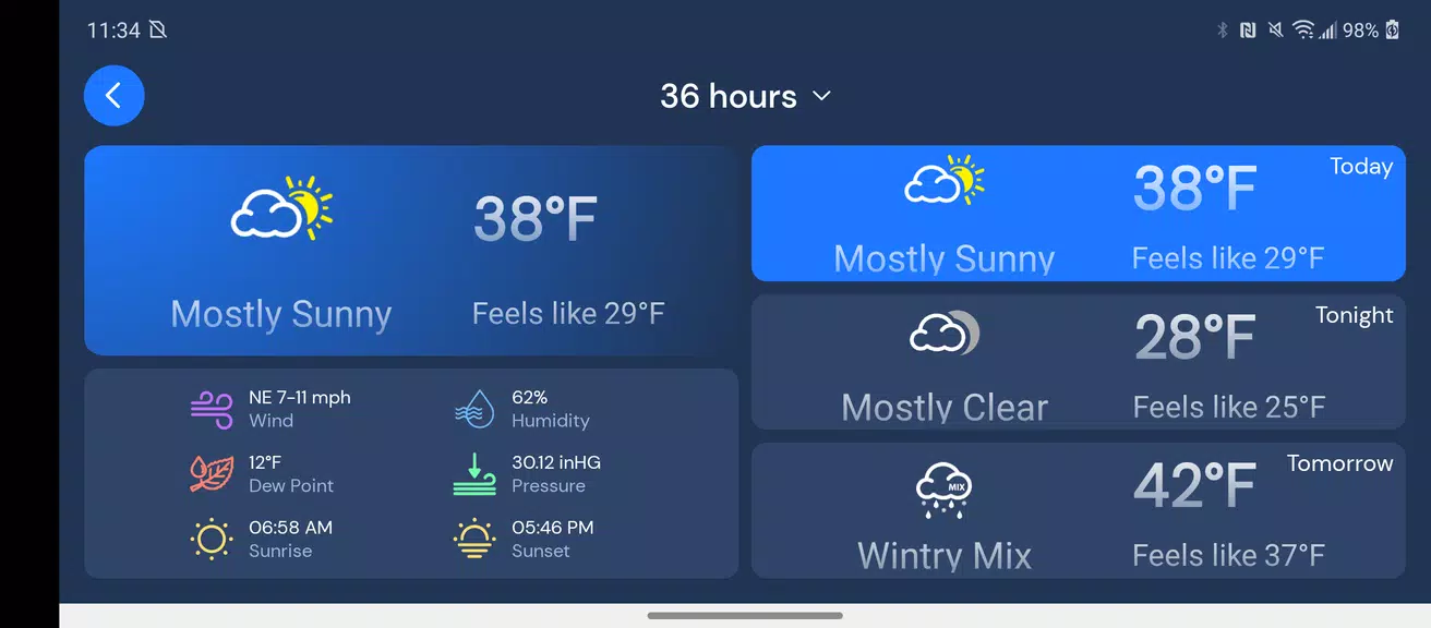 WeatherNation ภาพหน้าจอ 2